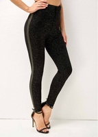 Hot Stamping Dot High Waist Skinny Pants