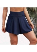 Navy Blue High Waist Pantskirt