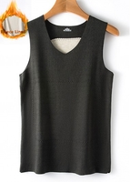 Patchwork Black V Neck Tank Top