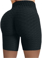 ROTITA High Waisted Elastic Detail Black Swim Shorts