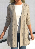 ROTITA Lace Light Camel Long Sleeve Coat