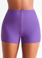 ROTITA Light Purple Mid Waisted Swimwear Shorts