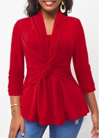 ROTITA Plus Size Red Other T Shirt