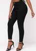 High Waisted Black Skinny Zipper Fly Pants