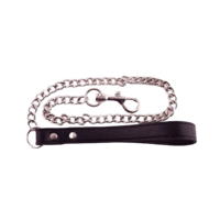 Leather Lead With Chain