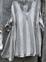 3/4 Sleeve Striped Casual Bottoms