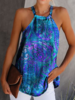 A-Line Casual Geometric Sleeveless Tanks & Camis - Noracora