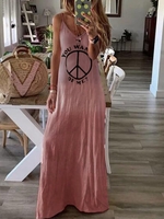 A-Line Cold Shoulder Sexy Causal Dresses