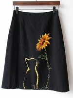 A-Line Printed Animal Skirts - Noracora