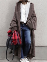 Acrylic Long Sleeve Cardigans - Noracora