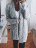 Acrylic Long Sleeve Simple Cardigans - Noracora