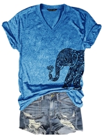 Animal Casual Shift T-Shirts - Noracora