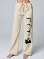 Animal Cotton-Blend Pants - Noracora