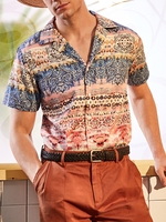 As Picture Casual Printed Men-Shirts - Noracora