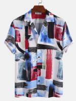 As Picture Cotton V Neck Casual Men-Tops >>Men-Shirts - Noracora