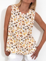 As Picture Sleeveless Holiday Tanks & Camis - Noracora