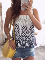 As Picture Sleeveless Square Neck Tanks & Camis - Noracora