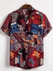 As Picture Tribal Casual Cotton Men-Shirts - Noracora