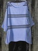 Asymmetrical Linen 3/4 Sleeve Solid Casual Tops