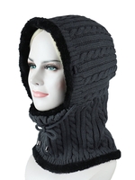 Autumn And Winter One-Piece Woolen Cap Fashionable Warmth And Fleece Cap - Noracora