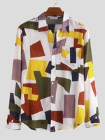 Beach Geometric Men-Shirts - Noracora