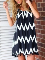 Black Cotton-Blend Casual Fringed Auto-Clearance - Noracora