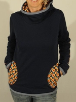 Black Hoodie Vintage Causal Tops