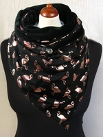 Black Printed Cotton Animal Casual System