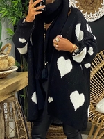 Black Vintage Cotton Cardigans - Noracora