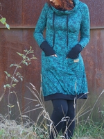 Blue Printed Casual Causal Dresses