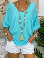 Blue Shift Half Sleeve T-Shirts - Noracora