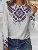 Boho Long Sleeve T-Shirts - Noracora