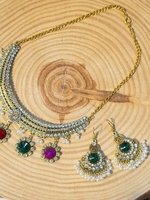 Boho Plain All Season Rhinestone Party Metal Rhinestone Sets Necklaces for Women