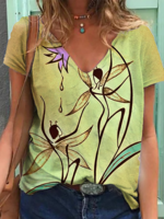 Boho Short Sleeve T-Shirts - Noracora