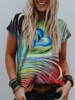 Boho Short Sleeve T-Shirts - Noracora