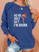 Cartoon Crew Neck Casual Hoodies & Sweatshirts - Noracora