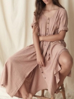 Casual 3/4 Sleeve Causal Dresses