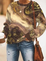 Casual Abstract Hoodies & Sweatshirts - Noracora