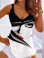 Casual Abstract Tanks & Camis