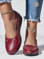 Casual All Season Text Letters PVC Flat Heel Slip On Shallow Shoes PVC EVA Shallow Shoes for Women