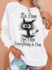 Casual Animal Spring/Fall Polyester Micro-Elasticity Daily Regular Fit Crew Neck H-Line Sweatshirts for Women