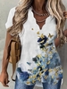 Casual Butterfly Loosen V Neck Tops