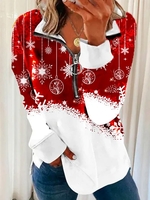 Casual Christmas Snowman Hoodies & Sweatshirts - Noracora