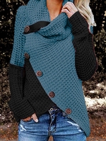 Casual Color-Block Sweaters