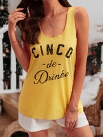 Casual Cotton Bateau/boat Neck Sleeveless Tanks & Camis - Noracora