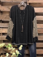 Casual Cotton-Blend Blouses&shirts - Noracora