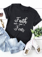 Casual Cotton-Blend Crew Neck T-Shirts - Noracora