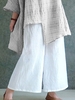 Casual Cotton-Blend Linen & Cotton Bottoms