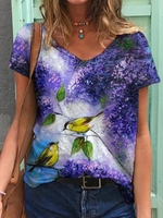 Casual Cotton-Blend T-Shirts - Noracora