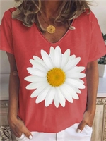 Casual Cotton-Blend T-Shirts - Noracora